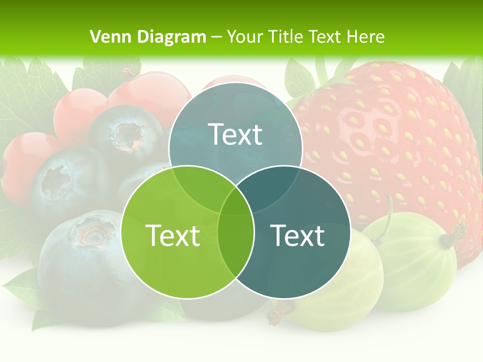 White Seeds Blue PowerPoint Template