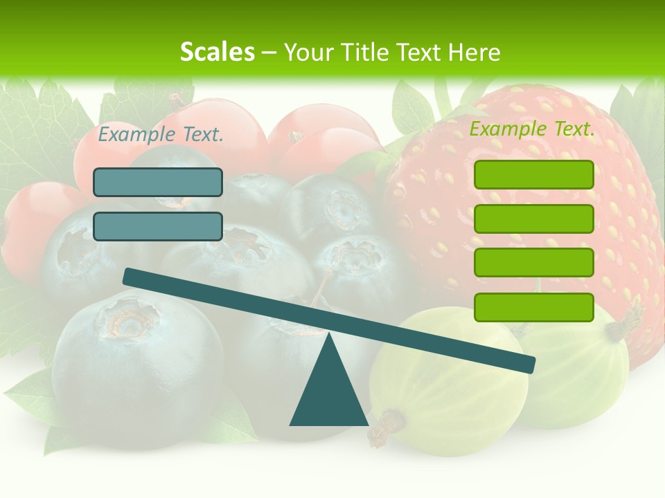 White Seeds Blue PowerPoint Template