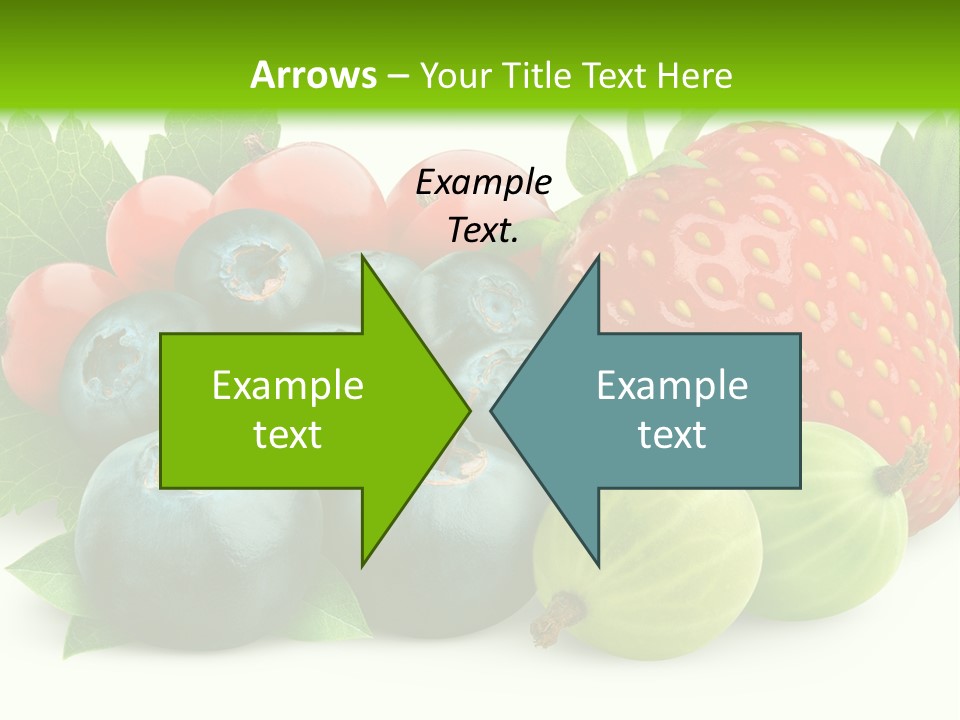 White Seeds Blue PowerPoint Template