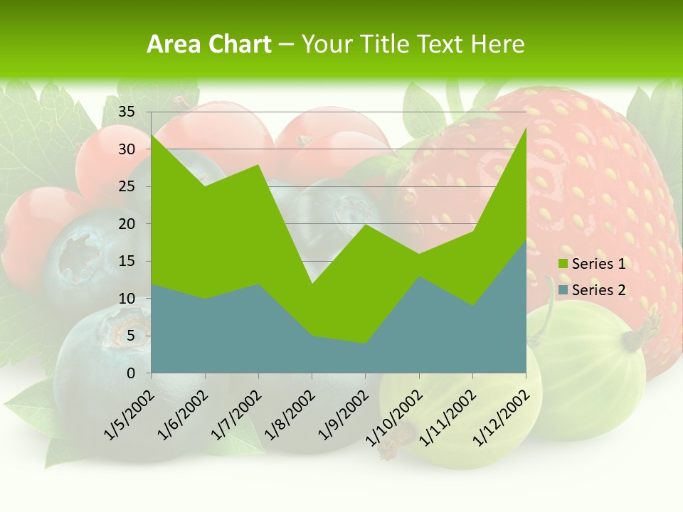 White Seeds Blue PowerPoint Template