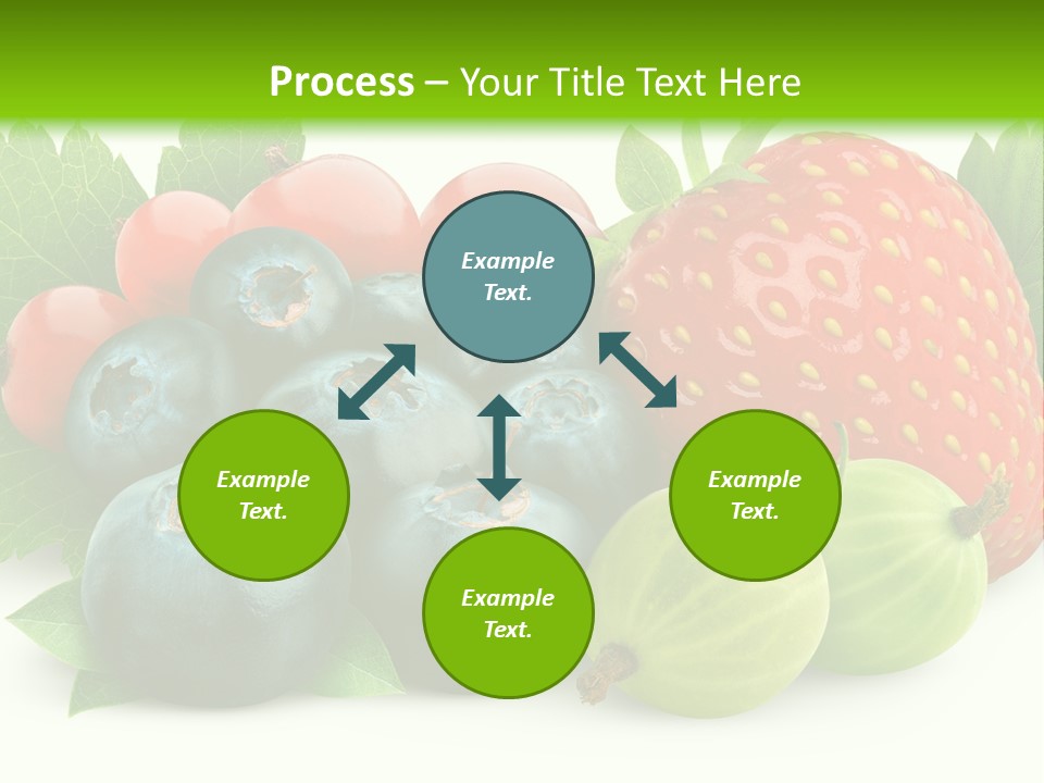 White Seeds Blue PowerPoint Template