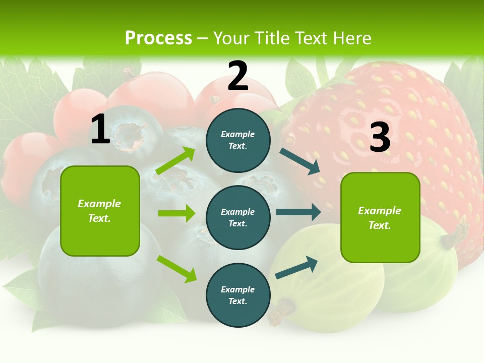 White Seeds Blue PowerPoint Template