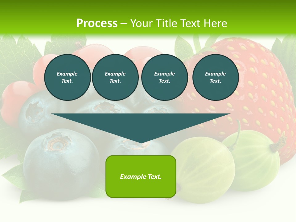 White Seeds Blue PowerPoint Template