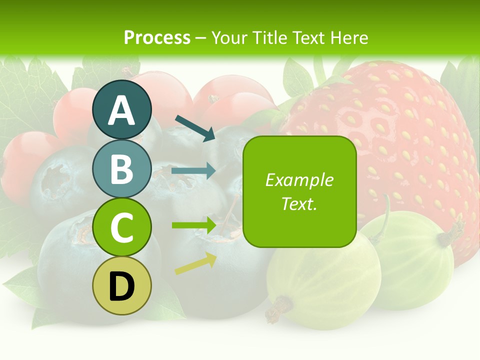 White Seeds Blue PowerPoint Template