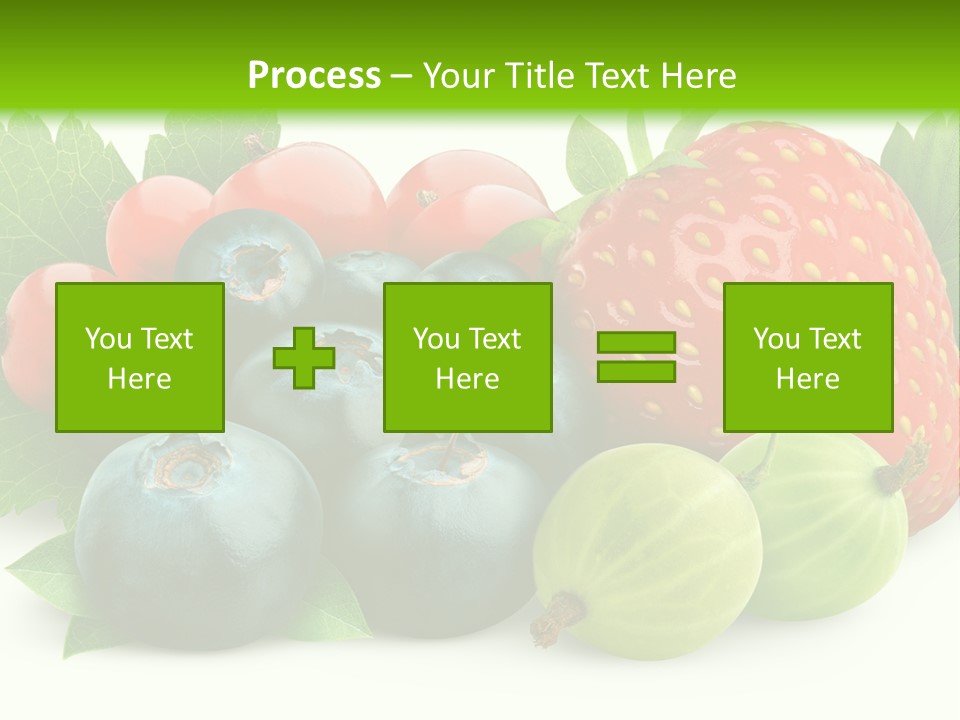 White Seeds Blue PowerPoint Template