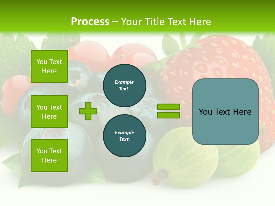 White Seeds Blue PowerPoint Template