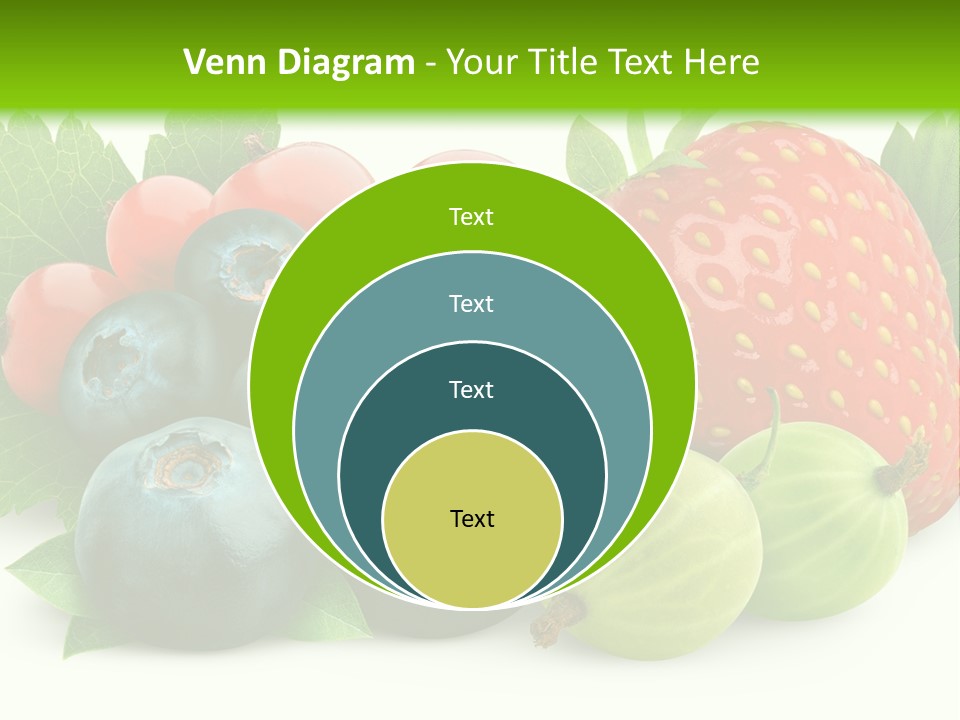 White Seeds Blue PowerPoint Template