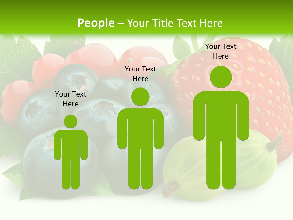 White Seeds Blue PowerPoint Template