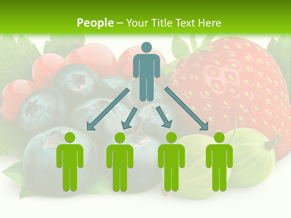 White Seeds Blue PowerPoint Template