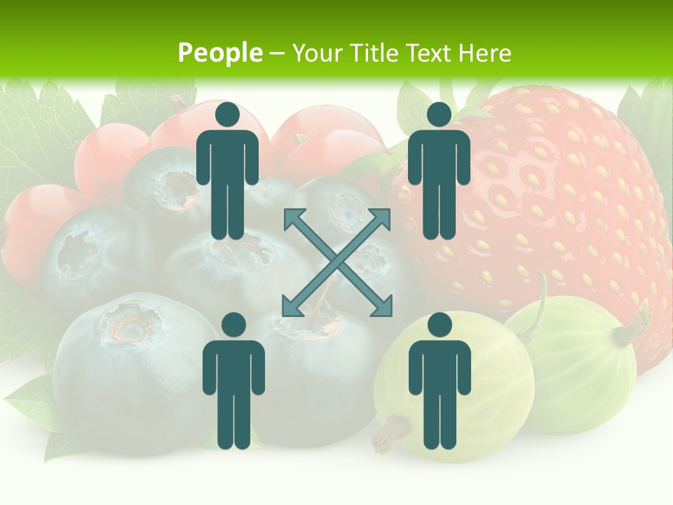 White Seeds Blue PowerPoint Template