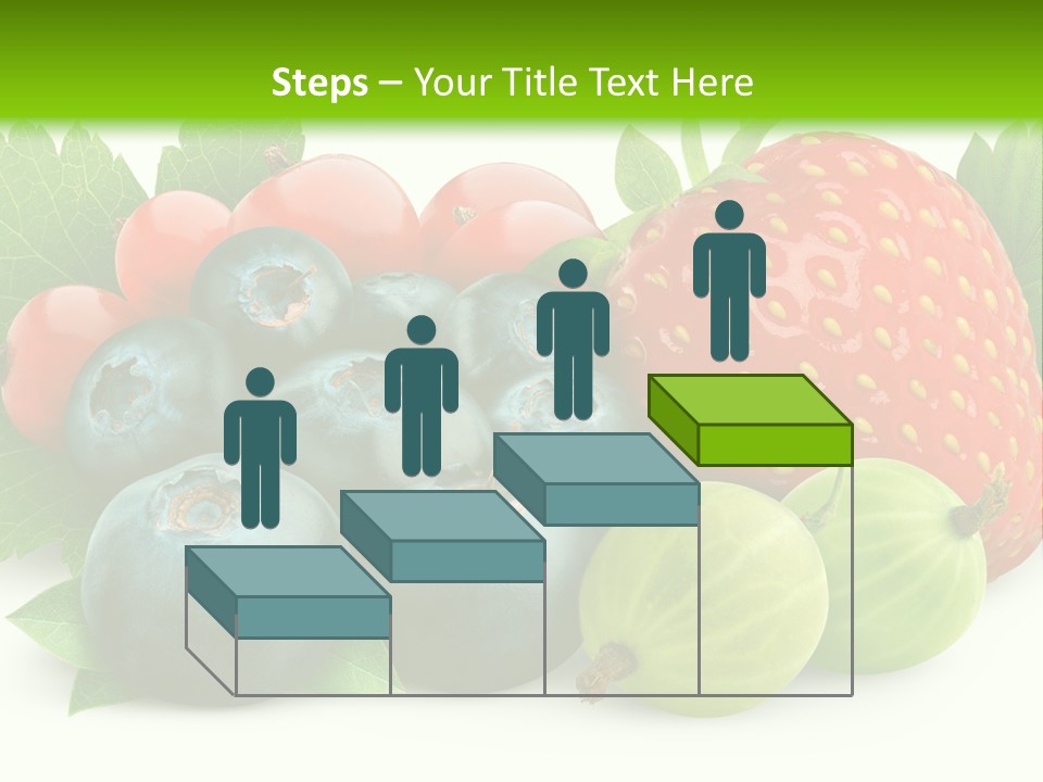 White Seeds Blue PowerPoint Template