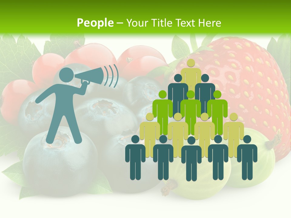 White Seeds Blue PowerPoint Template