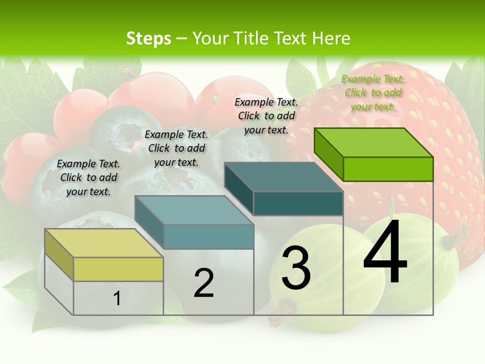 White Seeds Blue PowerPoint Template