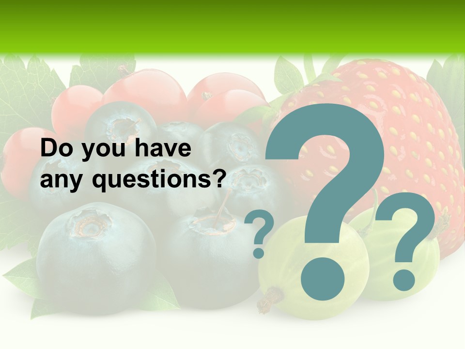 White Seeds Blue PowerPoint Template