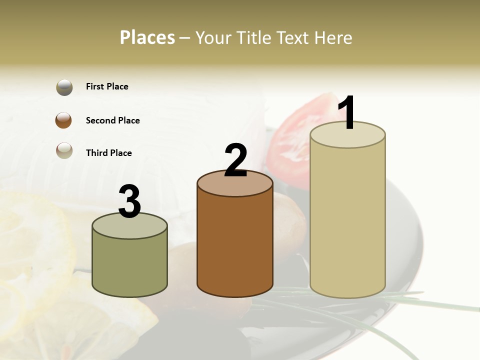 Commercial Delicious Plate PowerPoint Template