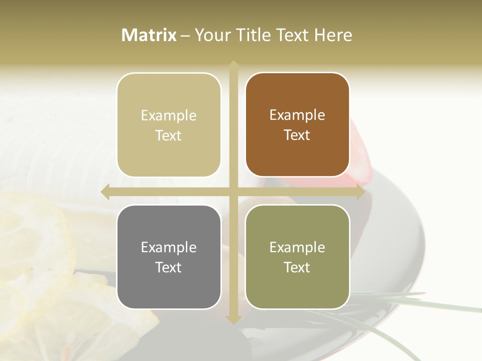 Commercial Delicious Plate PowerPoint Template