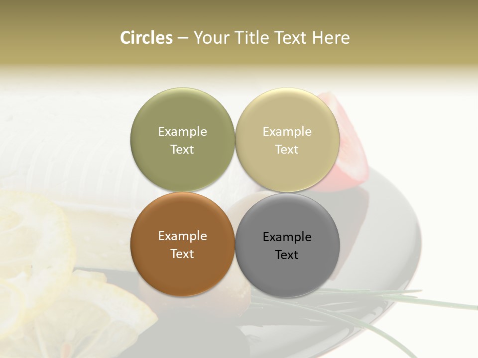 Commercial Delicious Plate PowerPoint Template