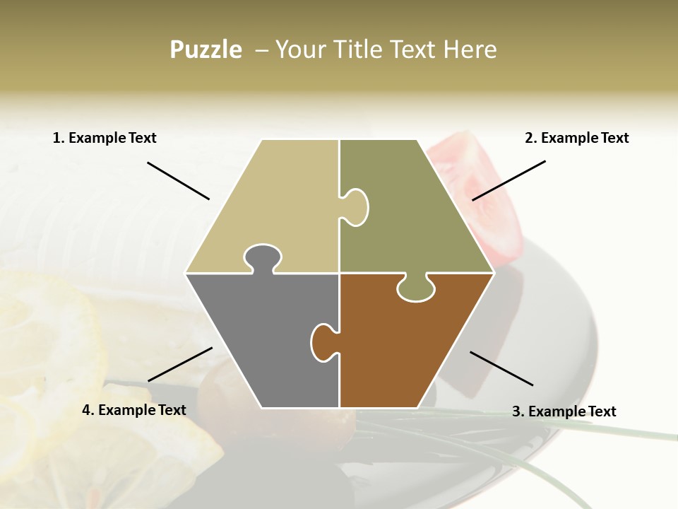 Commercial Delicious Plate PowerPoint Template