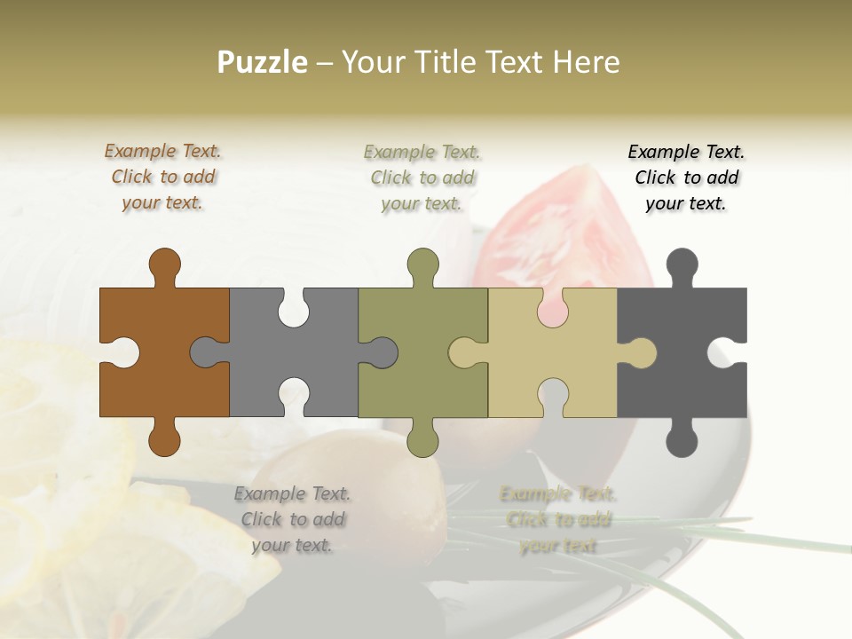 Commercial Delicious Plate PowerPoint Template