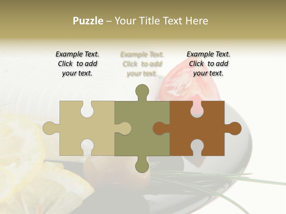 Commercial Delicious Plate PowerPoint Template