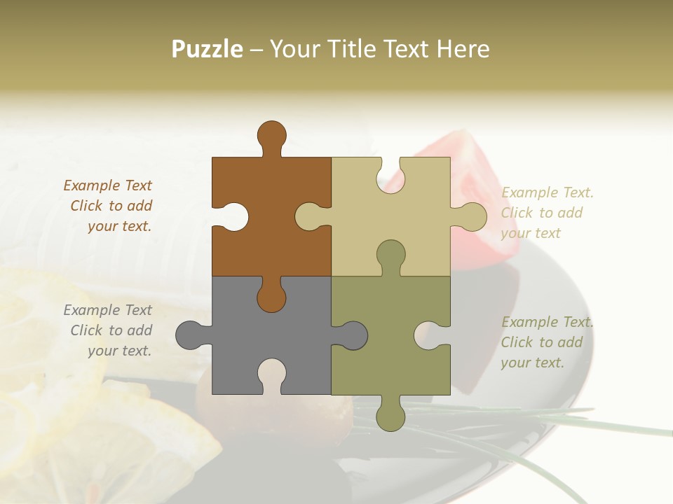 Commercial Delicious Plate PowerPoint Template