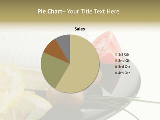 Commercial Delicious Plate PowerPoint Template