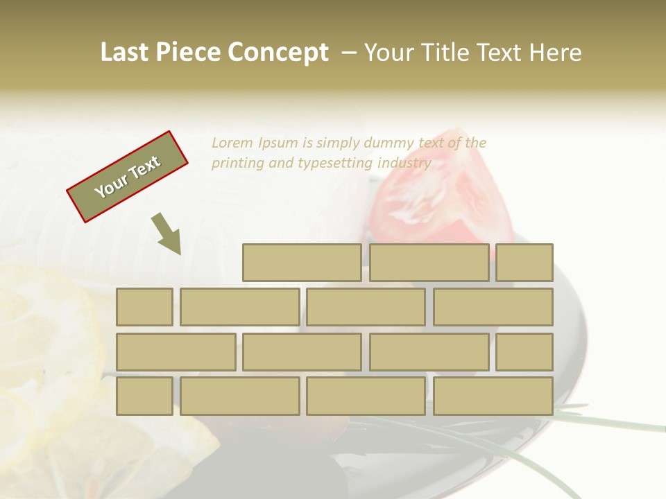 Commercial Delicious Plate PowerPoint Template