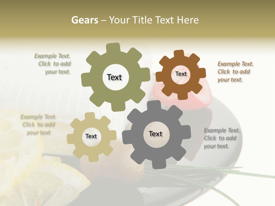 Commercial Delicious Plate PowerPoint Template