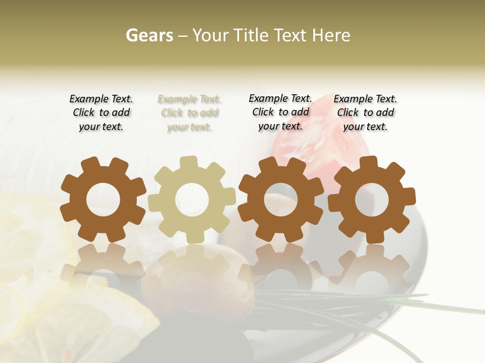 Commercial Delicious Plate PowerPoint Template