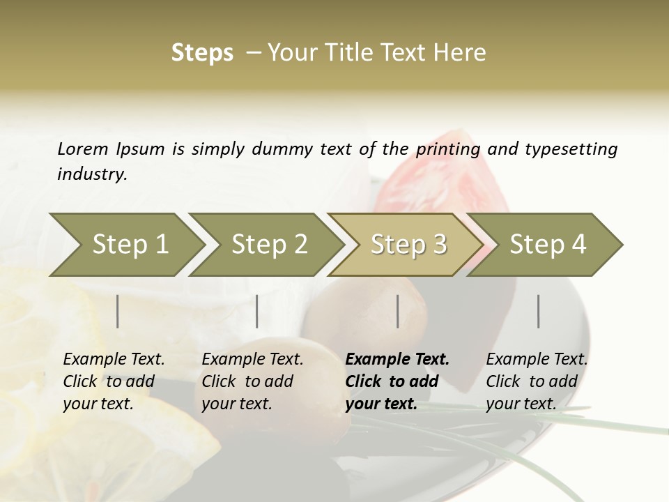 Commercial Delicious Plate PowerPoint Template