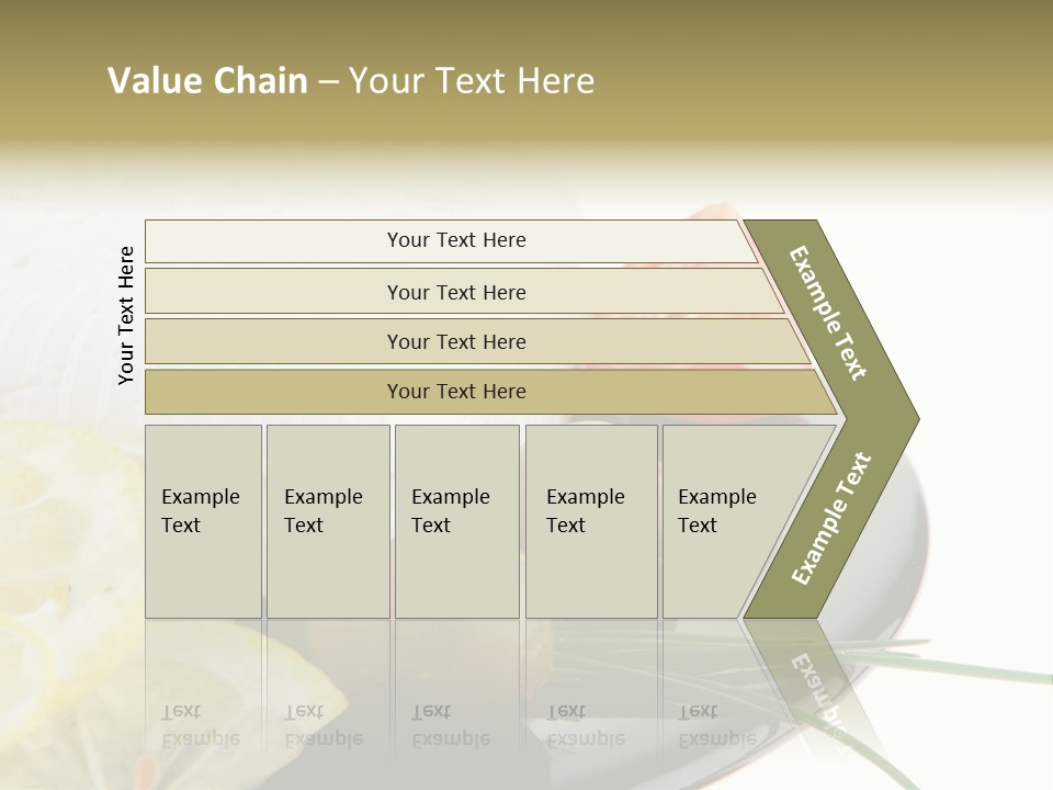 Commercial Delicious Plate PowerPoint Template