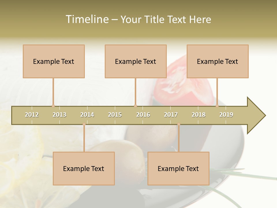 Commercial Delicious Plate PowerPoint Template