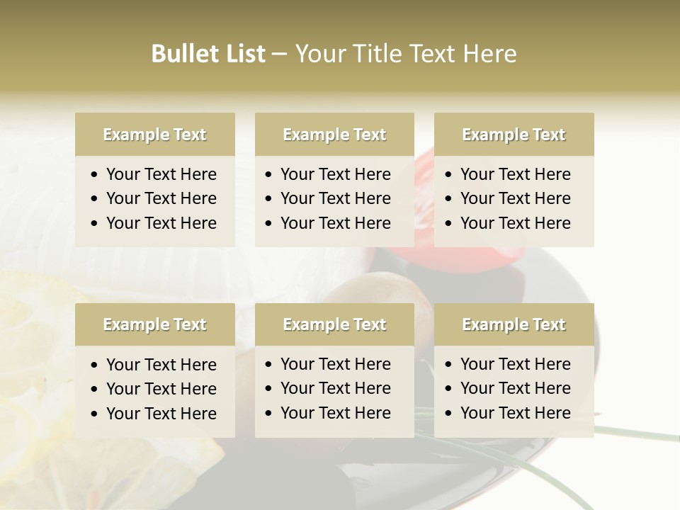 Commercial Delicious Plate PowerPoint Template