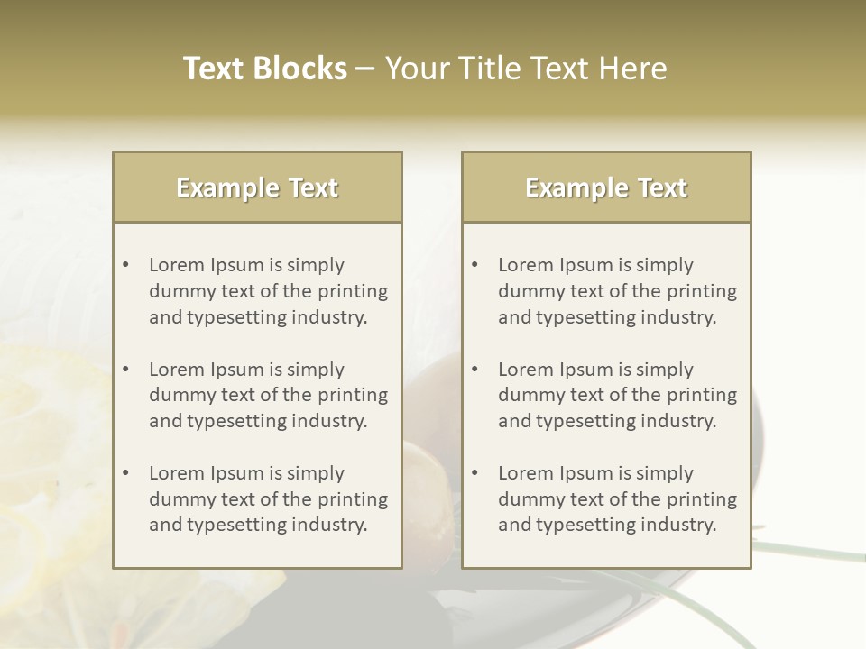 Commercial Delicious Plate PowerPoint Template