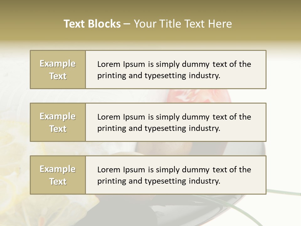 Commercial Delicious Plate PowerPoint Template