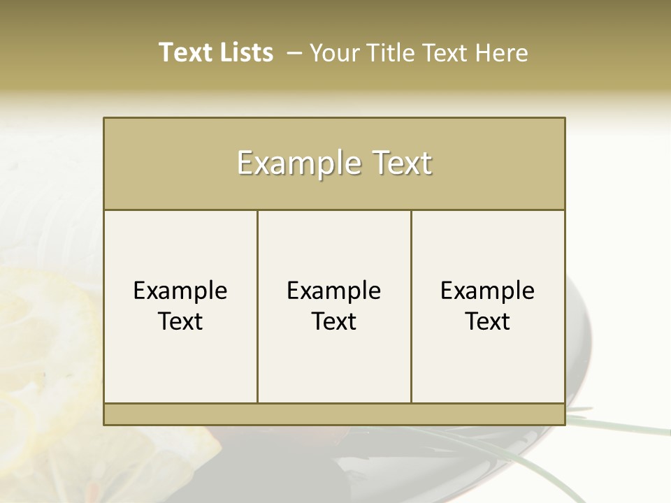 Commercial Delicious Plate PowerPoint Template