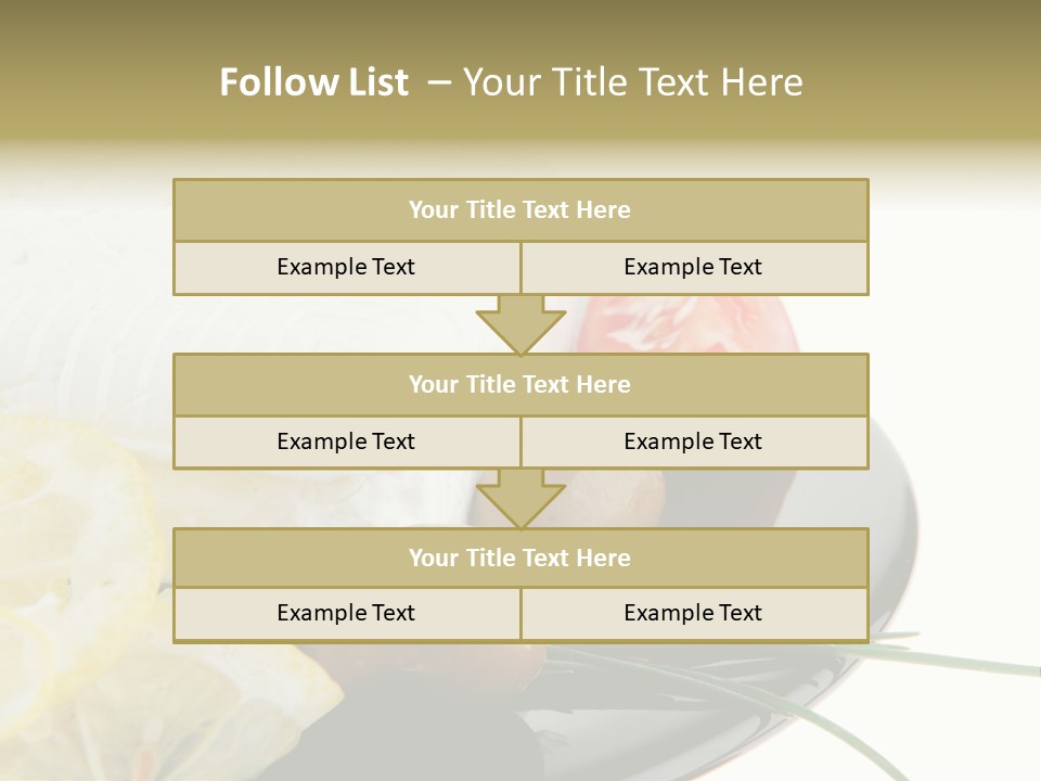 Commercial Delicious Plate PowerPoint Template