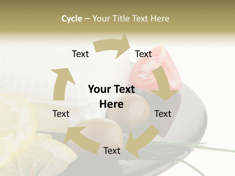 Commercial Delicious Plate PowerPoint Template