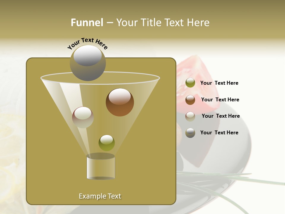 Commercial Delicious Plate PowerPoint Template