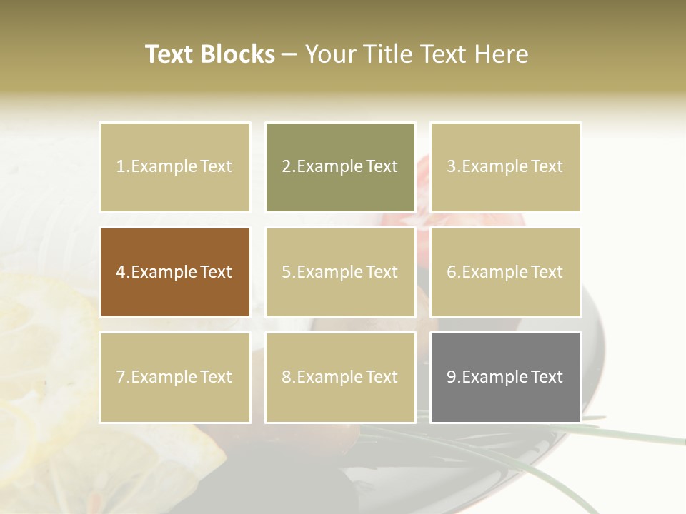 Commercial Delicious Plate PowerPoint Template