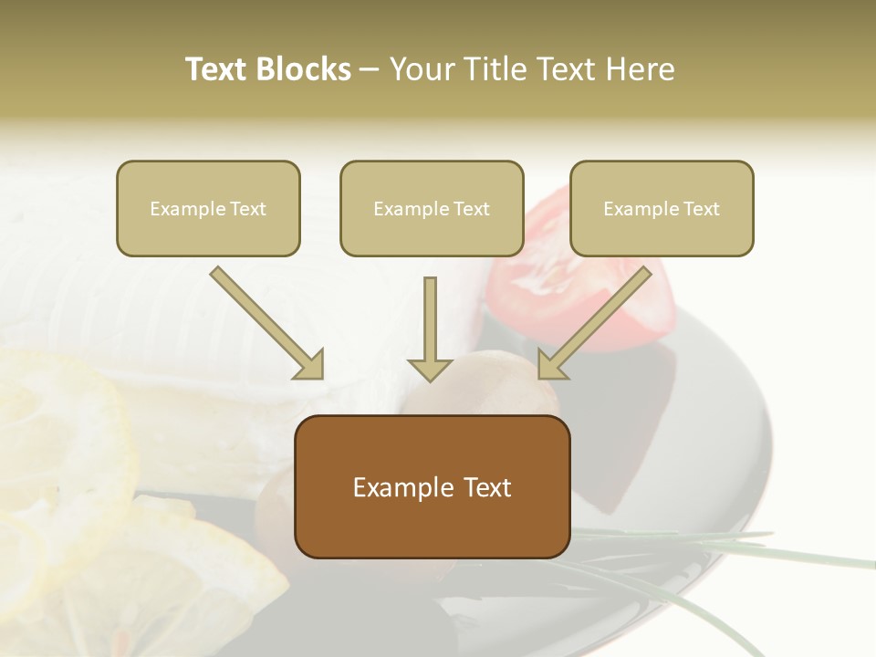 Commercial Delicious Plate PowerPoint Template