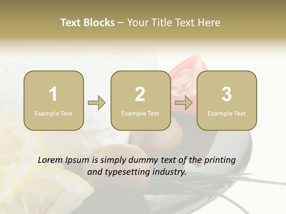 Commercial Delicious Plate PowerPoint Template