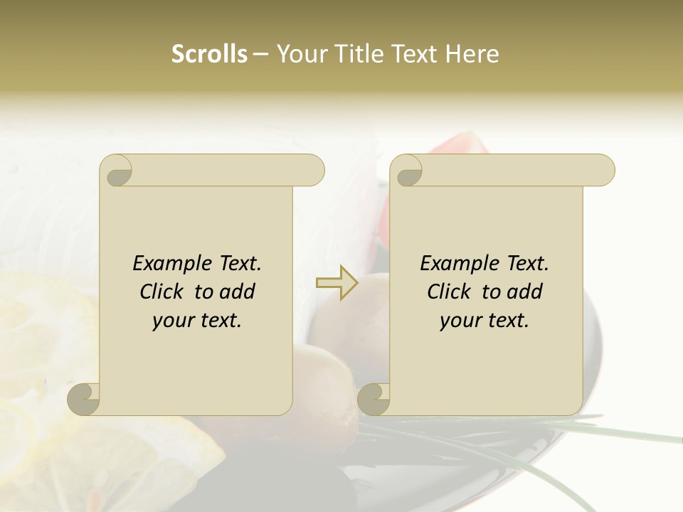 Commercial Delicious Plate PowerPoint Template