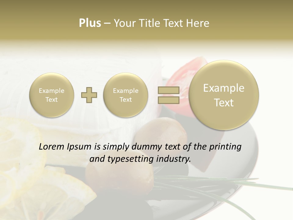 Commercial Delicious Plate PowerPoint Template