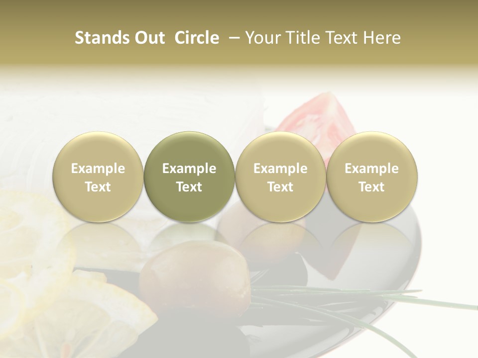 Commercial Delicious Plate PowerPoint Template