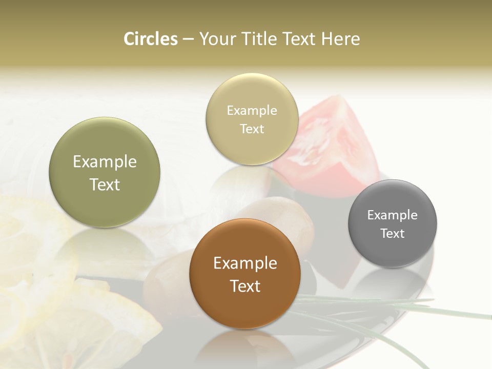 Commercial Delicious Plate PowerPoint Template