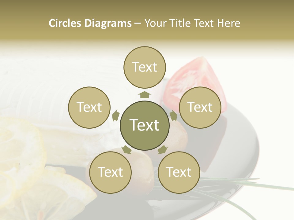 Commercial Delicious Plate PowerPoint Template