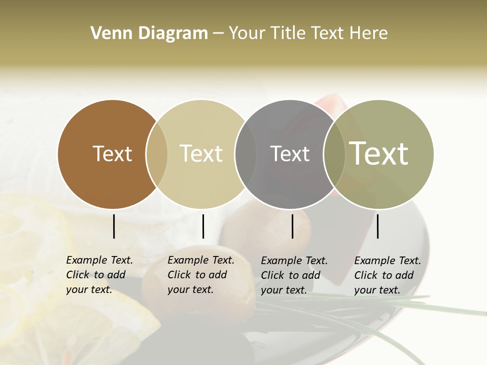 Commercial Delicious Plate PowerPoint Template