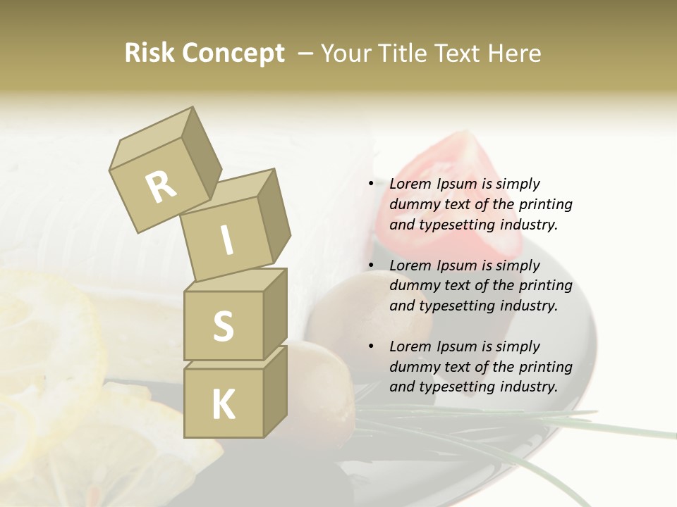 Commercial Delicious Plate PowerPoint Template