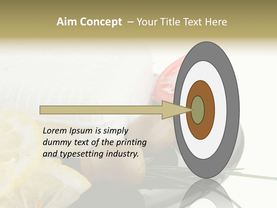 Commercial Delicious Plate PowerPoint Template